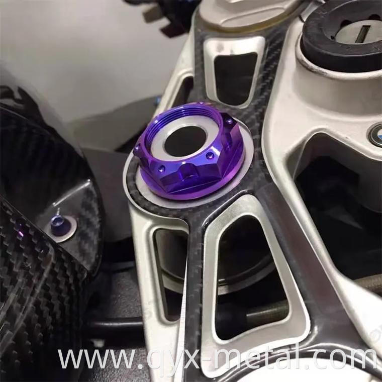 Titanium Flanged Axle Nut